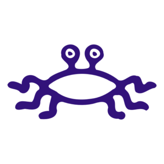 Flying Spaghetti Monster Decal (Purple)